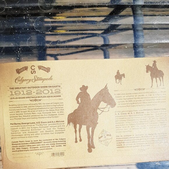 "CALGARY STAMPEDE" 2012  Canada # 2546 SS First Day Issue Lot of 5 - Picture 5 of 6